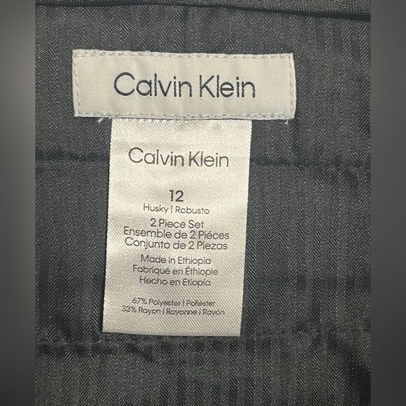 NWT Calvin Klein Boys Suit Sz 12 Husky - Picture 11 of 12
